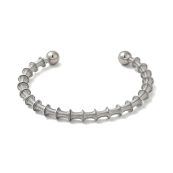 Нержавеющая Сталь Цвет Не тускнеет 304 браслет-манжета из нержавеющей стали, женский браслет из проволочной обмотки, цвет нержавеющей стали, внутренний диаметр: 2-1/2 дюйм (6.2 см)