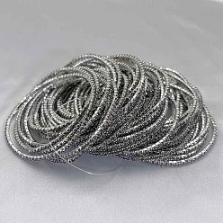 Черный Алмаз Теннисные браслеты из латуни со стразами, эластичные браслеты для женщин, квадратный, черный алмаз, внутренний диаметр: 2-1/8 дюйм (5.25 см)