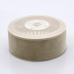 Светло-коричневый Полиэстер бархат лента для упаковки подарка и украшения празднества, загар, 1-1/2 дюйм (38 мм), о 20yards / рулон (18.29 м / рулон)