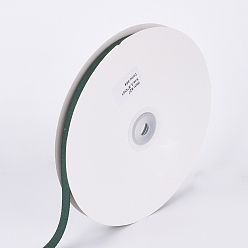 Dark Green Polyester Ribbon, Herringbone Ribbon, Dark Green, 3/8 inch(9mm), about 50yards/roll(45.72m/roll)