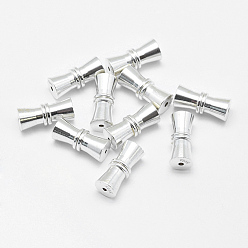 Silver 925 Sterling Silver Screw Clasps, Silver, 11.5x5mm, Hole: 1mm