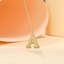 Letter A Ожерелья с подвесками в виде инициалов из сплава, золотые, буква a, 18.31 дюйм (46.5 см)