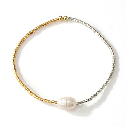 (52) Непрозрачная лаванда Браслеты из стеклянных бусин для женщин, с имитацией жемчуга, разноцветные