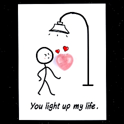 Розовый Кварц Украшения в виде сердца из натурального розового кварца, с бумажными карточками, фигурка для украшения дома, энергетический камень рейки для исцеления, 15 мм