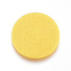 Желтый Волоконные подушечки для духа, Салфетки, плоско-круглые, желтые, 30x3 мм