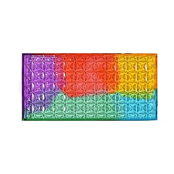 Rectangle Силиконовые формы для подставок своими руками, формы для литья смолы, для уф-смолы, изготовление ювелирных изделий из эпоксидной смолы, круглый узор, прямоугольные, 265x140x16 мм, внутренний диаметр: 120x240 мм