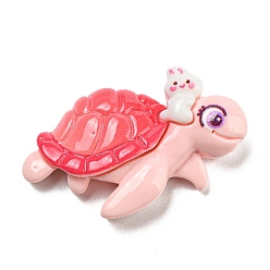 Turtle Симпатичные кабошоны из непрозрачной смолы, морские животные кабошоны, черепаха, 23x36x9 мм