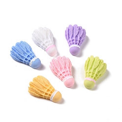 (52) Непрозрачная лаванда Непрозрачные аксессуары из смолы украшения кабошоны из смолы для бадминтона, разноцветные, 25.5x16.5x11 мм