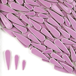 Сливовый 3 стили фарфоровая мозаичная плитка в форме капли, для поделок из мозаики своими руками, рамки для картин и многое другое, слива, 21~40x8~12x4 мм, около 100 г / набор