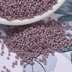 (DBS0728) Opaque Mauve MIYUKI Delica Beads Small, Cylinder, Japanese Seed Beads, 15/0, (DBS0728) Opaque Mauve, 1.1x1.3mm, Hole: 0.7mm, about 35000pcs/bag, 100g/bag