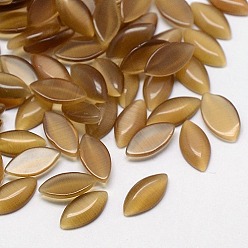 Седло Коричневый Кабошоны кошачьего глаза, лошадиный глаз , седло коричневый, 6x3x1.5 мм