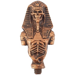 Red Copper Zinc Alloy Handle, for Wax Seal Stamp, Wedding Invitations Making, Pharaoh Shape, Red Copper, 71x34x21mm