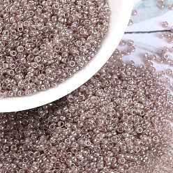 (RR3512) Прозрачный Блеск Румян Миюки круглые бусины рокайль, японский бисер, 15/0, (rr 3512) прозрачный румянец, 1.5 мм, отверстия : 0.7 mm, около 250000 шт / фунт
