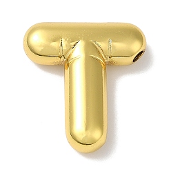 Letter T Ионное покрытие (ip) 304 подвески из нержавеющей стали, буквенное очарование, Письмо T, 21x19x5 мм, отверстие : 2 мм