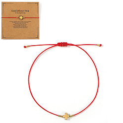 Красный Летние браслеты из бисера и стеклянных бусин, немагнитный гематитовый крестик для женщин, с открытки, красные, внутренний диаметр: 11 дюйм (28 см)