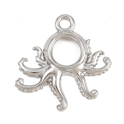 Осьминог Серия океан 304 подвески из нержавеющей стали, цвет нержавеющей стали, очарование осьминога, 27.5x27x3 мм, отверстие : 3 мм