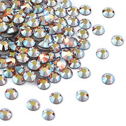 10070 200 Topaz AB Камни preciosa® crystal hotfix с плоской основой, чешский хрусталь, круглый(438 11 612 шатон роза вива 12 ®), 10070 200 топаз аб, ss 8 (2.3~2.5 мм)