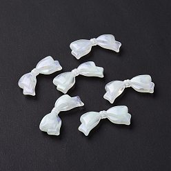 Нектар Непрозрачные акриловые бусины, блеск бисера, бантом, нектар, 13.5x29x5.5 мм, отверстие : 1.8 мм, Около 415 шт / 500 г