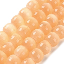 Сэнди Коричневый Нити из натурального селенита, окрашенные, бочкообразные бусины, песчаный коричневый, 8.5 мм, отверстие : 1.2 мм, около 48 шт / нитка, 15.35'' (39 см)