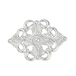 Платина Железные подвески, ромб, платина, 30.5x41.5x1 мм, отверстие : 1.4 мм