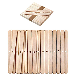 Папайя Оранжевый Деревянный держатель для фитиля свечи, центрирующее устройство, для изготовления свечей, papayawhip, 11.4 см, отверстие : 4 мм, 100 шт / пакет