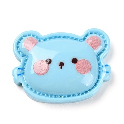 Mouse Кабошоны из непрозрачной смолы на тему животных, изготовление ювелирных изделий, мышь, 19.5x26x6 мм