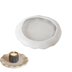 Белый Силиконовые формы для тарелок для ювелирных изделий своими руками, формы для литья смолы, плоско-круглые, белые, 198x29 мм