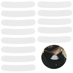 Белый 50шт. пластиковый воротник для рубашки священнослужителя, белый воротник священника, подкладка воротника остается, белые, 29x159x1 мм