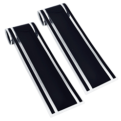Black PVC Car Hood Stickers, Self Adhesive Decal, Black, 1800x90x0.1mm