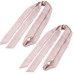 Розовый Длинный полиэстеровый шелковый шарф для женщин и девочек, туманная роза, 1920x49x1 мм