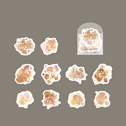 Коричневый 10 шт. 10 стильные бумажные наклейки для альбомов, для альбома для вырезок diy, украшение дневника, кофе, 56~78x56~92x0.1 мм, 10 шт / комплект