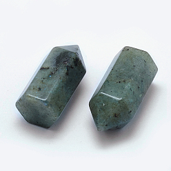 Лабрадорита Натуральные лабрадоритные бусины, лечебные камни, палочка для медитативной терапии, уравновешивающая энергию рейки, неочищенные / без отверстий, пуля, 33~35x16~17x14.5~15 мм