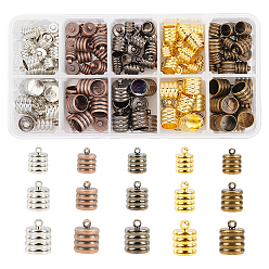 (52) Непрозрачная лаванда Латуни мозг заканчивается, разноцветные, 9~13x6~10 мм, 150 шт / коробка