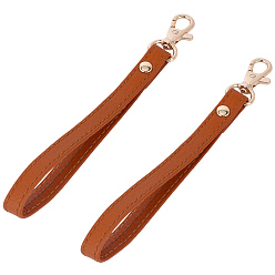 Шоколадный 2кожаный ремешок для сумки, с поворотными застежками, для аксессуаров для замены сумок, цвет шоколада, 15x1.25 см