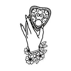 Сердце Железные настенные художественные украшения, для парадного крыльца, гостинная, кухня, матовый стиль, Сердце Pattern, 300x158x1 мм