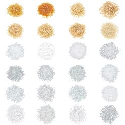 Mixed Color Glass Seed Beads, Round, Mixed Style, Mixed Color, 2~4mm, Hole: 1~1.5mm, 600g/set