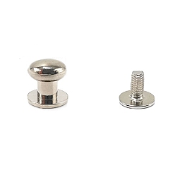 Платина Набор заклепок из цинкового сплава, с винтом, для кошелька сумка обувь панк-рок кожаный ремесленный ремень для одежды, платина, 9x8 мм