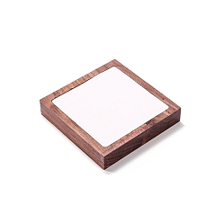 Квадрат Бархатные и деревянные шкатулки, браслет дисплей, квадратный, 10x10x1.8 см