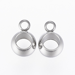 Нержавеющая Сталь Цвет 201 дуги из нержавеющей стали, петля под залог, круглые, цвет нержавеющей стали, 9x6.5x5 мм, отверстие : 1.5 мм, внутренний диаметр: 4 мм