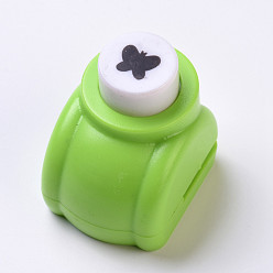 Случайный Цвет Пластиковые наборы для пунша для скрапбукинга и бумажных промыслов, бумажные формочек, бабочка, случайный один цвет или случайный смешанный цвет, 33x26x32 мм