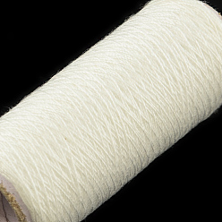 White 402 Polyester Sewing Thread Cords for Cloth or DIY Craft, White, about 210m/roll, 0.1mm, 12rolls/box