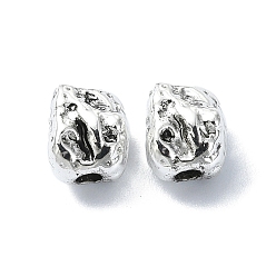 Античное Серебро Сплавочные овальные бусины тибетского стиля , nuggest, античное серебро, 7x5.5x5 мм, отверстие : 1.8 мм, Около 746 шт / 500 г