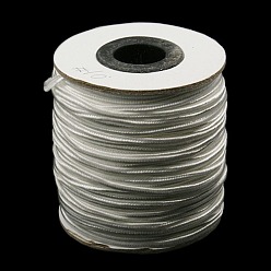 White Nylon Thread, Nylon Jewelry Cord for Custom Woven Jewelry Making, White, 2mm, about 100yards/roll(300 feet/roll)