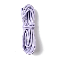 лаванда 5м шнур из искусственной кожи, круглые, для diy craft, лаванда, 4 мм, около 5.47 ярдов (5 м) / пачка