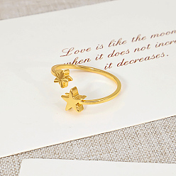 Звезда Элегантные полые латунные манжеты для женщин, реальный 18 k позолоченный, звезда, 16 mm ~ 19 mm