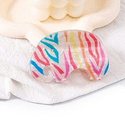 Разноцветный Заколки для волос из пвх, красочный, 80x65x55 мм