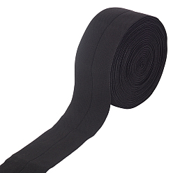 Black Flat Elastic Rubber Cord/Band, Webbing Garment Sewing Accessories, Black, 60mm