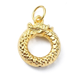 Золотой 990 подвески-драконы из стерлингового серебра с прыгающими кольцами, золотые, 16x13x4 мм, отверстие : 4 мм