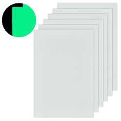 Белый Светящаяся в темноте фотобумага для домашних животных, светящаяся печатная бумага фотолюминесцентная бумага для струйной печати пленка, прямоугольные, белые, 303x210x0.1 мм