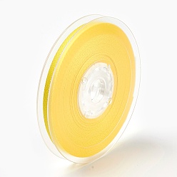 Желтый Вискоза и хлопковая лента, лента из твила, елочка лента, желтые, 1/4 дюйм (6 мм), около 50 ярдов / рулон (45.72 м / рулон)